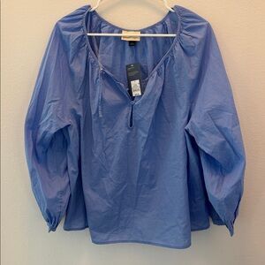 Universal Thread Light Blue Gathered Blouse